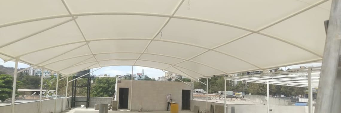 Outdoor tensile structure